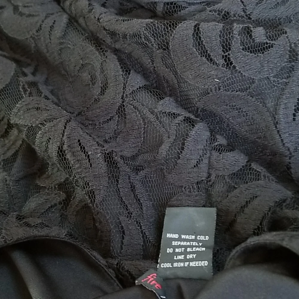 Fire los angeles Black Lace sleeveless Mini Dress